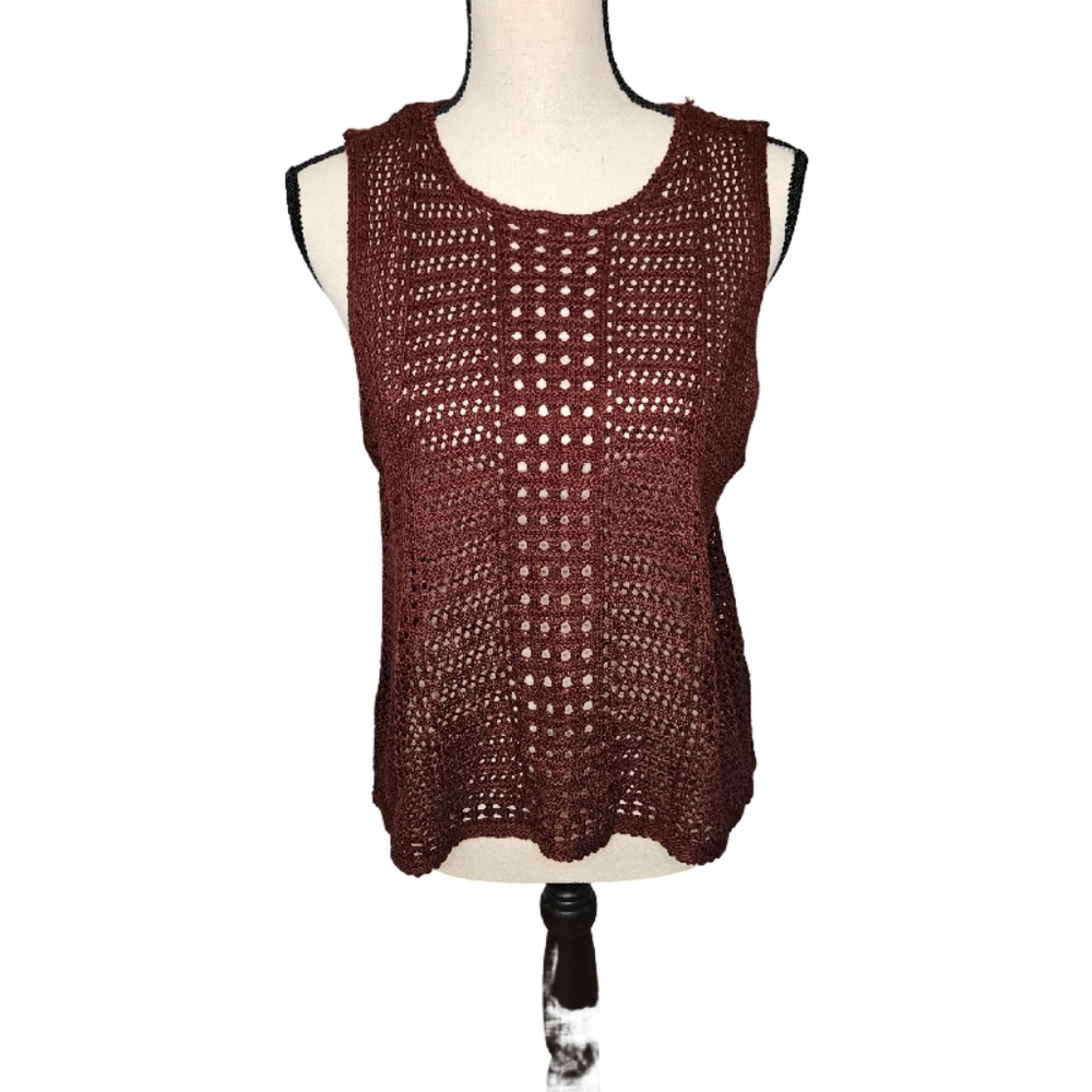 Rue21 Mesh Maroon Top